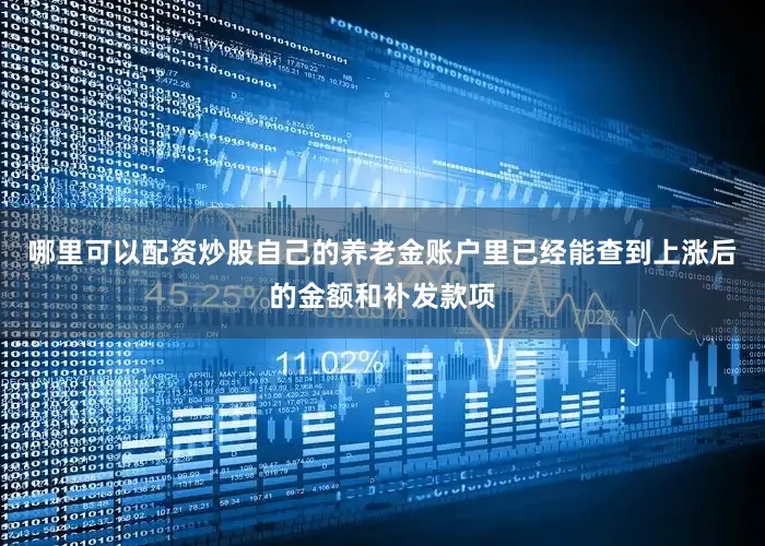 哪里可以配资炒股自己的养老金账户里已经能查到上涨后的金额和补发款项