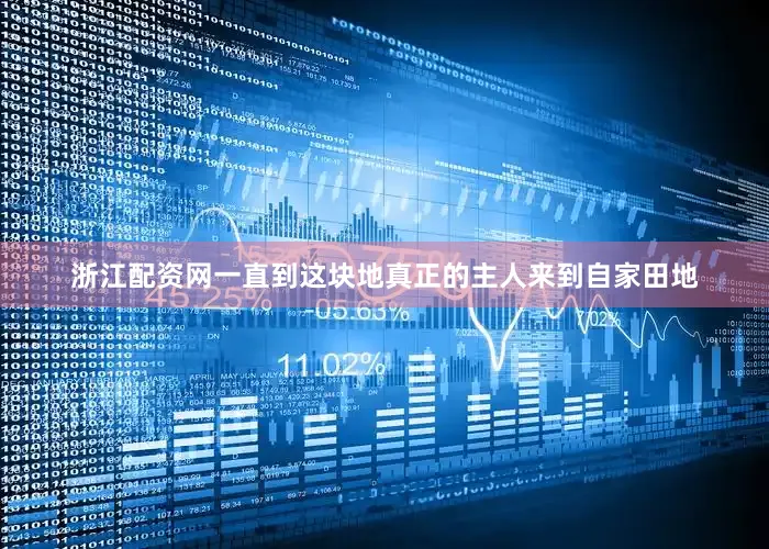 浙江配资网一直到这块地真正的主人来到自家田地