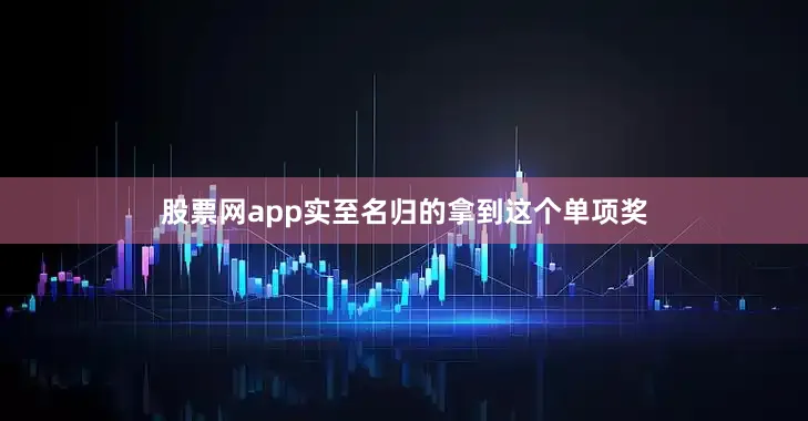 股票网app实至名归的拿到这个单项奖